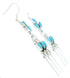 Southwest Silver Turquoise Hook Earrings MW73387